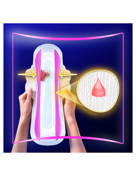 Always Ultimate Night Size 6 Tiibadega Hügieenisidemed, 8 tk