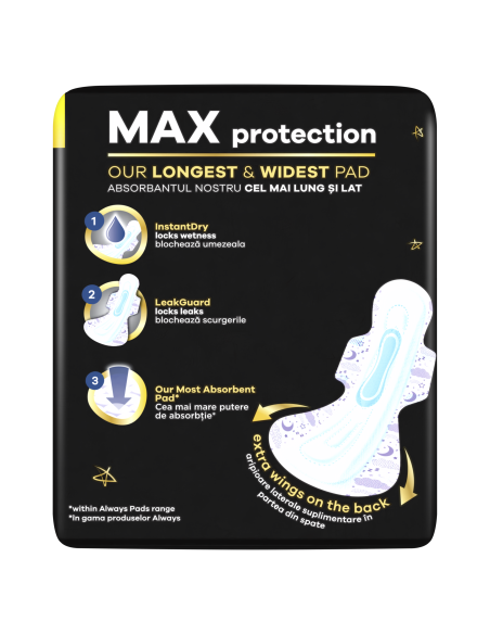 KAST 6 tk! Always Ultimate Night Size 6 Tiibadega Hügieenisidemed, 8 tk