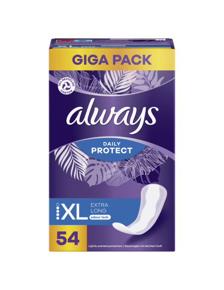 Always Daily Protect Extra Long Pesukaitsmed, 54 tk