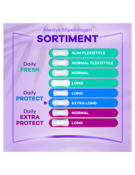 Always Daily Protect Extra Long Pesukaitsmed, 54 tk