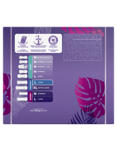 KAST 4 tk! Always Daily Protect Long Värske lõhnaga Pesukaitsmed, 64 tk