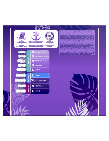 Always Daily Protect Long Pesukaitsmed, 0% Lõhnaaineid, 64 tk