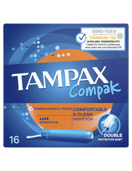 Tampax Compak Super Plus Tampoonid Aplikaatoriga, 16 tk 