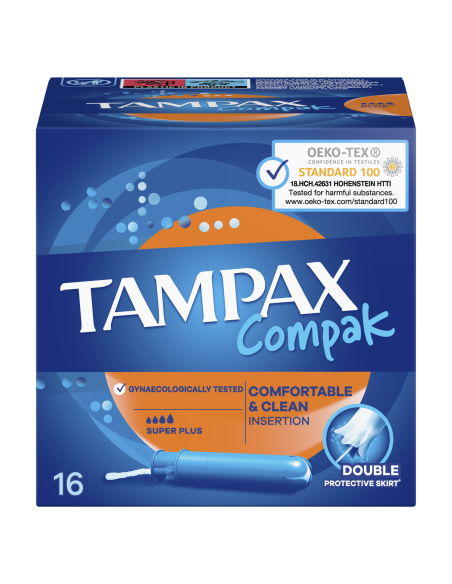 KAST 12 tk! Tampax Compak Super Plus Tampoonid Aplikaatoriga, 16 tk 