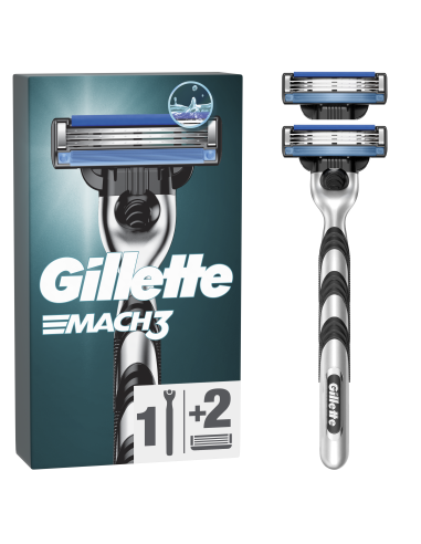 Gillette Mach3 raseerija meestele + 2 vahetustera