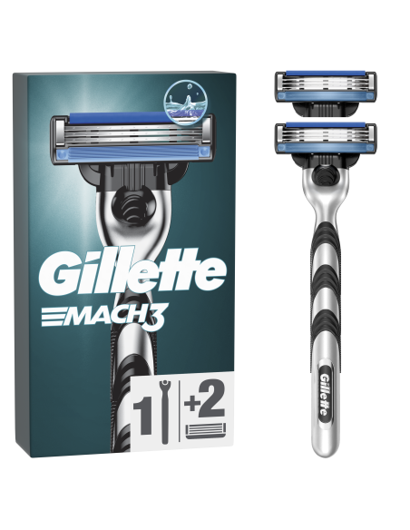 KAST 8 tk! Gillette Mach3 Raseerija Meestele + 2 Vahetustera