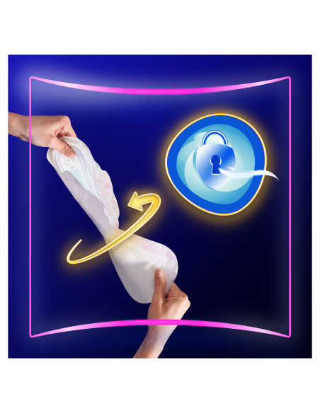 Always Platinum Secure Night Extra Size 5 Hügieenisidemed Tiibadega, 8 tk 