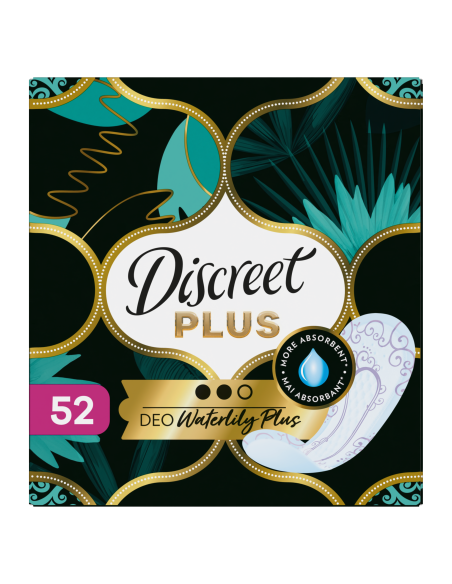 Discreet Protective Waterlily Plus Pesukaitsmed, 52 tk