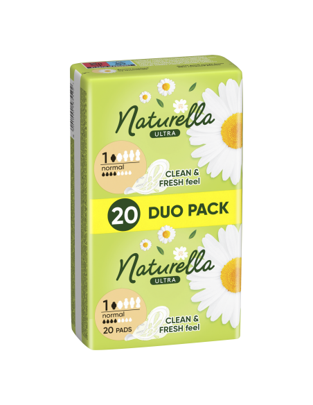 KAST 12 tk! Naturella Ultra Normal Size 1 Tiibadega Hügieenisidemed, 20 tk