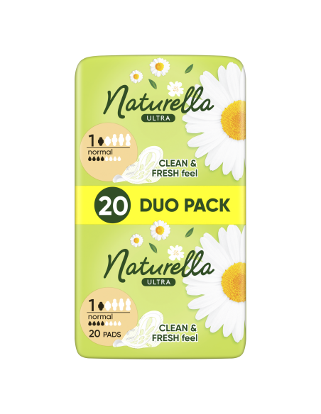 KAST 12 tk! Naturella Ultra Normal Size 1 Tiibadega Hügieenisidemed, 20 tk