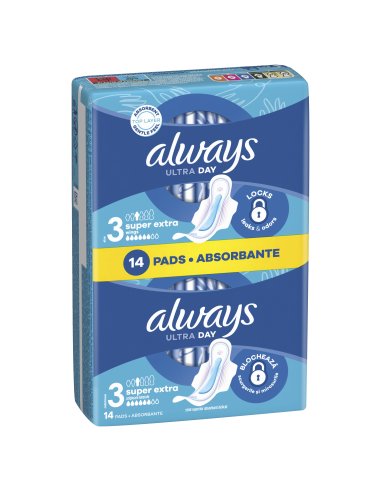 Always Ultra Size 3 Hügieenisidemed Tiibadega,...