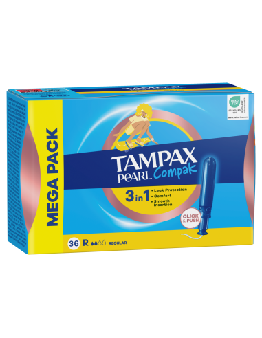 Tampax Compak Pearl Regular Tampoonid...
