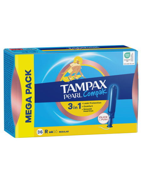 Tampax Compak Pearl Regular Tampoonid Aplikaatoriga, 36 tk 