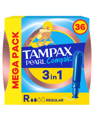 KAST 4 tk! Tampax Compak Pearl Regular...