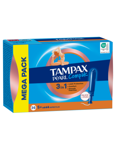 Tampax Compak Pearl Super Plus Tampoonid...