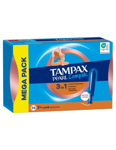 KAST 4 tk! Tampax Compak Pearl Super Plus Tampoonid Aplikaatoriga, 36 tk 