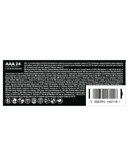 KAST 12 tk! Duracell patarei AAA/MN2400 24 tk