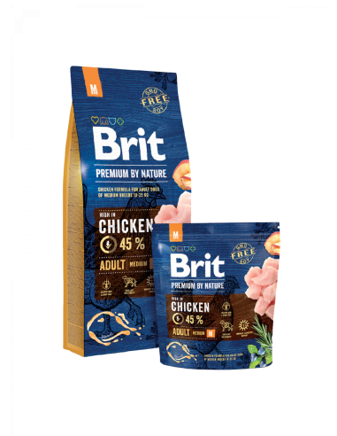 Brit Premium by Nature Adult M koeratoit, 15 kg