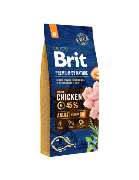 Brit Premium by Nature Adult M koeratoit, 15 kg