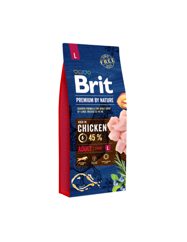 Brit Premium by Nature Adult L koeratoit, 15 kg