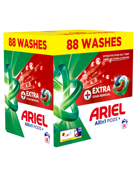 Ariel All-in-1 PODS +Extra Clean Power Pesukapslid, 88 Pesukorda