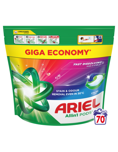 Ariel All-in-1 PODS Color Pesukapslid, 70...