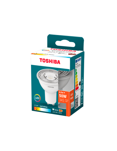 KAST 5 tk! Toshiba LED 4,5W (50W) GU10 soe...