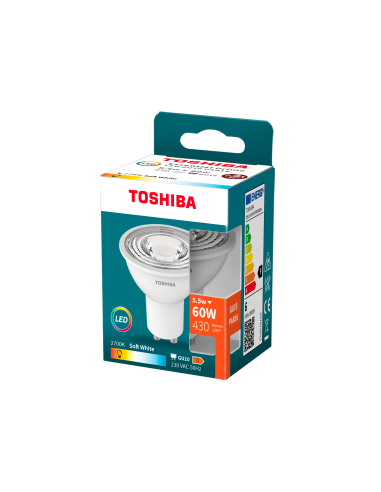 Toshiba LED 5,5W (60W) GU10 soe valge 475lm