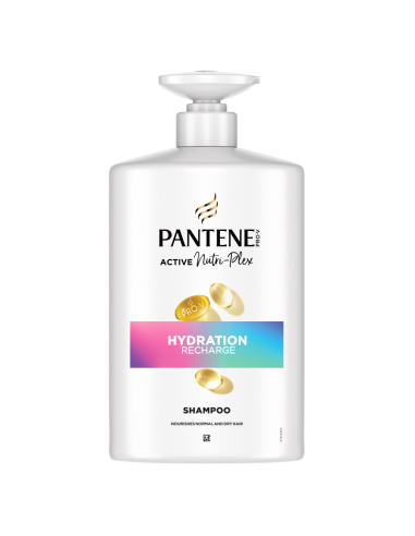 Pantene Pro-V Hydration Recharge Šampoon, 1000 ml
