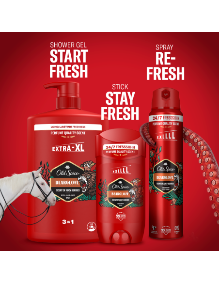 Old Spice Bearglove Meeste Dušigeel Ja Šampoon, 1000 ml