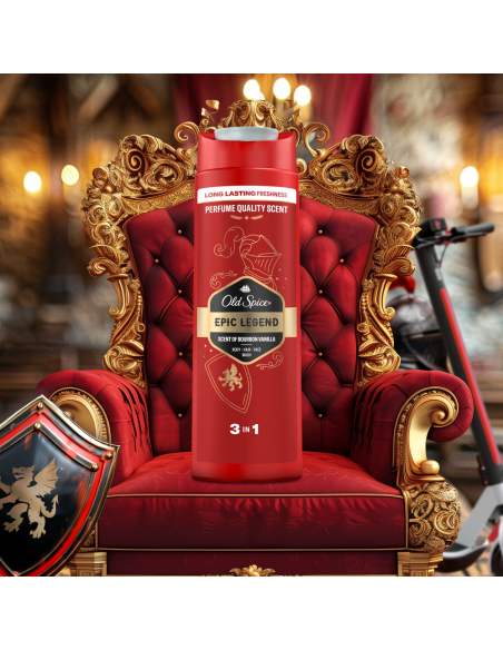 KAST 6 tk! Old Spice Epic Legend Meeste Dušigeel Ja Šampoon, 400 ml