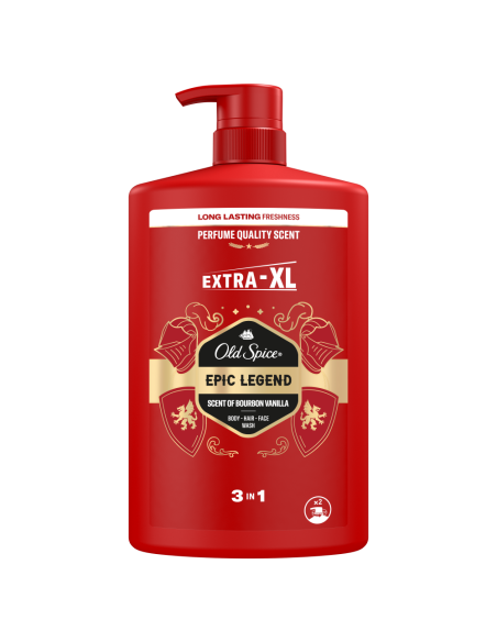 Old Spice Epic Legend Meeste Dušigeel Ja Šampoon, 1000 ml