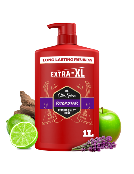 Old Spice Rockstar Meeste Dušigeel Ja Šampoon, 1000 ml