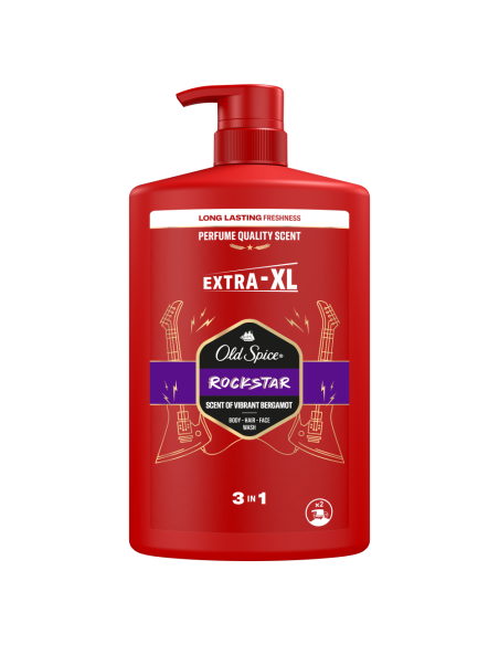 Old Spice Rockstar Meeste Dušigeel Ja Šampoon, 1000 ml