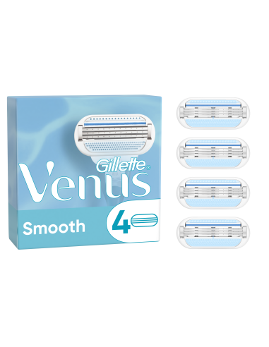 Gillette Venus Smooth Raseerija Varuterad, 4 tk