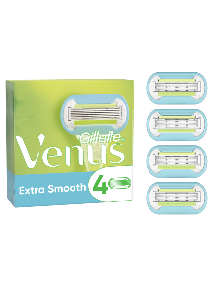 KAST 40 tk! Gillette Venus Extra Smooth Raseerija Varuterad, 4 tk