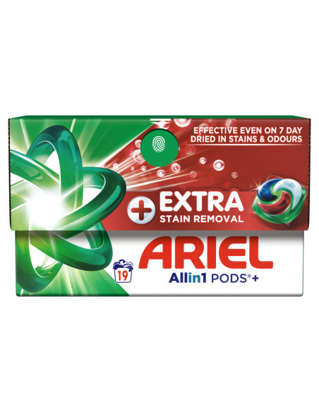 KAST 4 tk! Ariel All-in-1 PODS +Extra Clean Power Pesukapslid, 19 Pesukorda