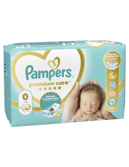 Pampers Premium Care Mähkmed,  Suurus 0 (Mini), 3 Kg, 30 Mähet