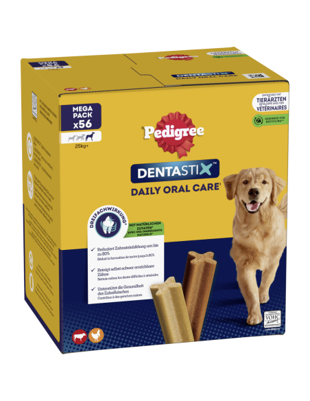 Pedigree Dentastix Large koerte maiused suurtele tõugudele, 56 tk (8x270g)