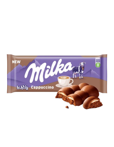Milka piimašokolaad Bubbly cappuccino 97g