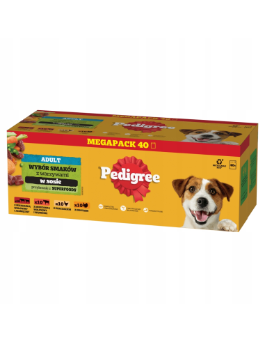 PEDIGREE Märg Koeratoit Kastmes (40x100g)...