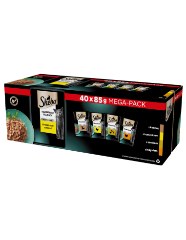 SHEBA hõrgutised (40x85g) Linnulihamaitseline...