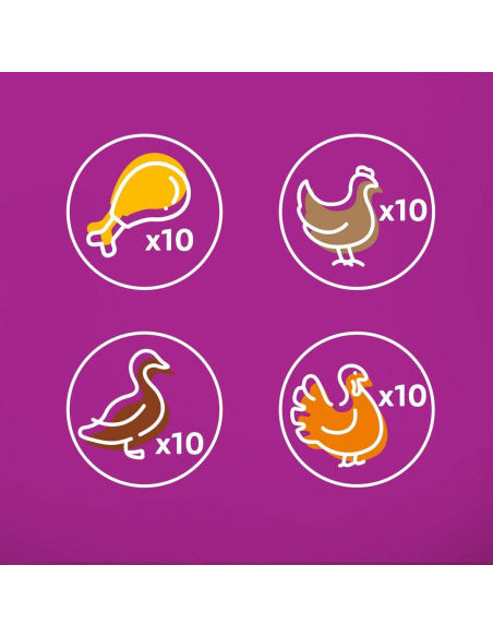 Whiskas Junior (40x85g) Linnulihahõrgutis Märg Täistoit Kassipoegadele Tarretises