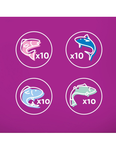 Whiskas Adult (40x85g) Kala Hõrgutised...