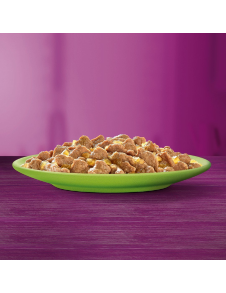 Whiskas Adult (40x85g) Märgtoit Täiskasvanud Kassidele Veiseliha, Kana, Lõhe, Tuunikala Tarretises