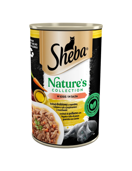 SHEBA Maitsevalik Kastmes Konserv (6x400g) Nature's Collection Märgtoit Täiskasvanud Kassidele