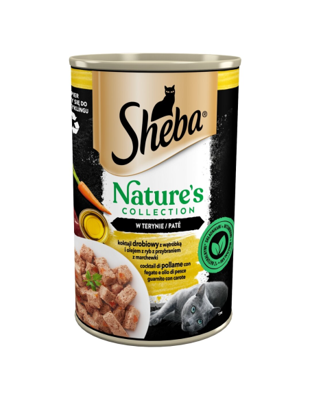 SHEBA Maitsevalik Terriinivormis Konserv (6x400g) Nature's Collection Märgtoit Täiskasvanud Kassidele