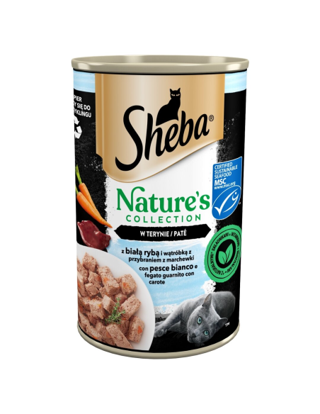 SHEBA Maitsevalik Terriinivormis Konserv (6x400g) Nature's Collection Märgtoit Täiskasvanud Kassidele