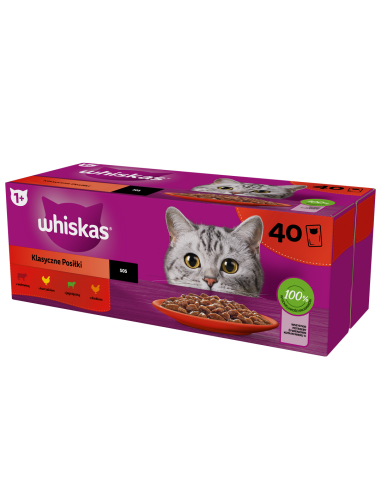 WHISKAS hõrgutised (40x85g) Classic Meals...