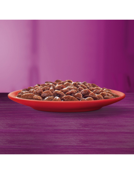 WHISKAS hõrgutised (40x85g) Classic Meals Märgtoit Täiskasvanud Kassidele Kastmes (veiseliha, kana, lambaliha, linnuliha)